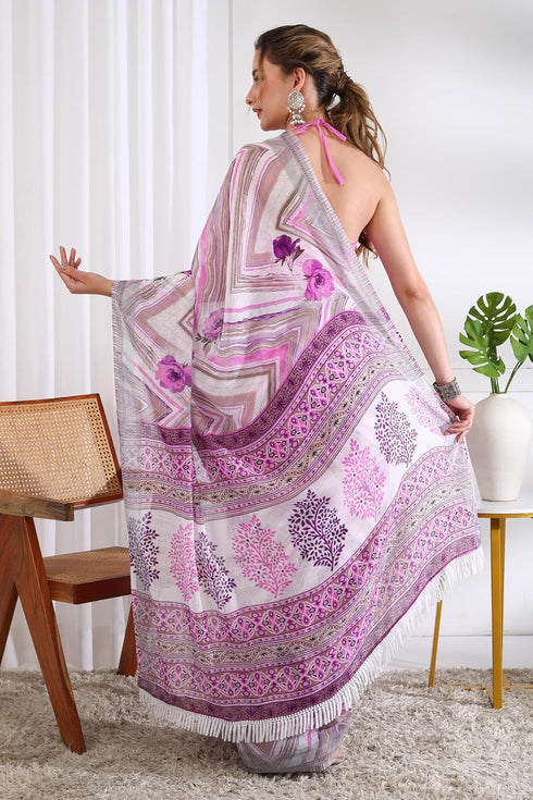 Vasthrlay Fashion Chevron Printed Ethnic Wear