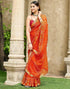Vasthrlay Chiffon Bandhani Unstitched Green Saree
