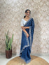Vasthrlay Georgette Embellishments Scalloped Traditional