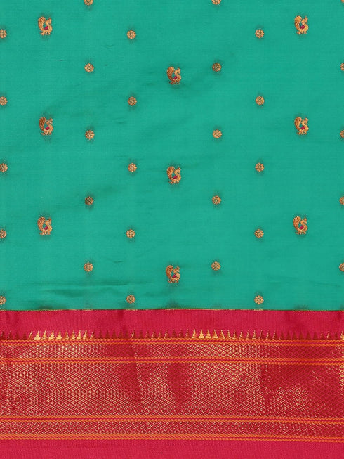 Vasthrlay Paithani Orange Saree