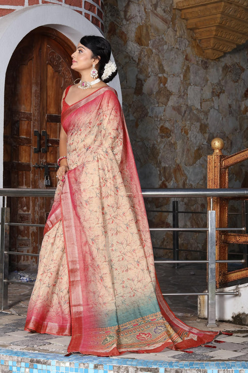 Vasthrlay Handloom Unstitched Saree