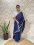 Vasthrlay Georgette Embellishments Scalloped Traditional