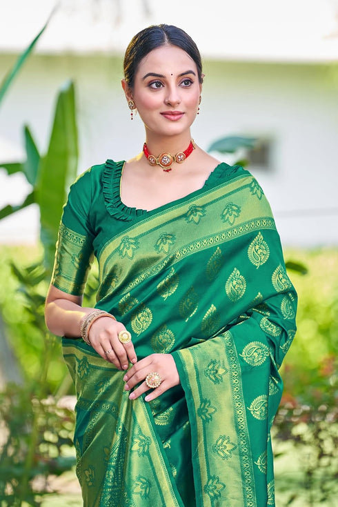 Vasthrlay Banarasi Wine Ethnic Wear