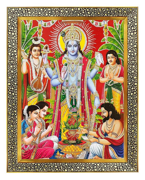 Koshtak Sri Satyanarayan Swamy Vishnu Avatar Photo Frame