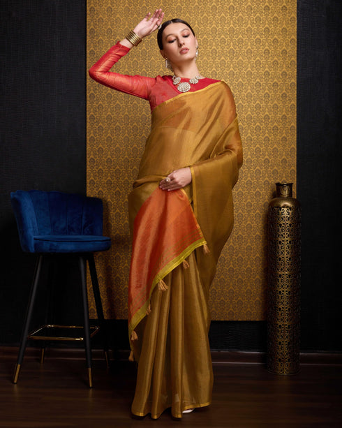 Vasthrlay Cotton Unstitched Saree
