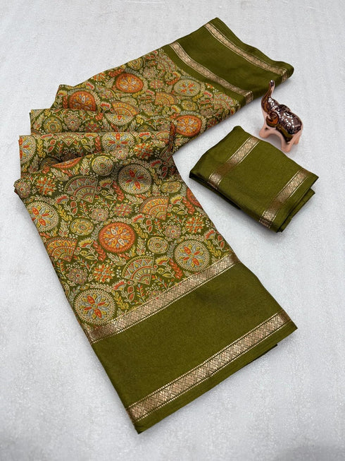 Vasthrlay Tussar Silk Saree