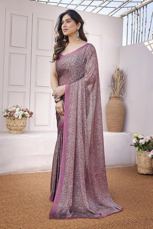 Vasthrlay Fashion Chiffon Printed Ethnic Wear
