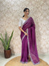 Vasthrlay Georgette Embellishments Scalloped Traditional