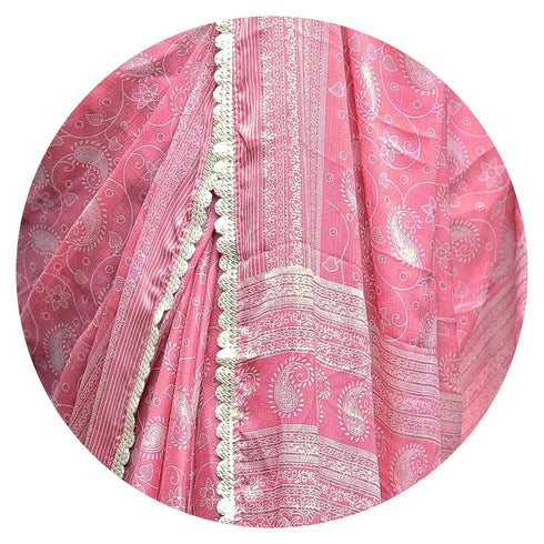 Vasthrlay Fashion Chiffon Paisley Printed Ethnic Wear