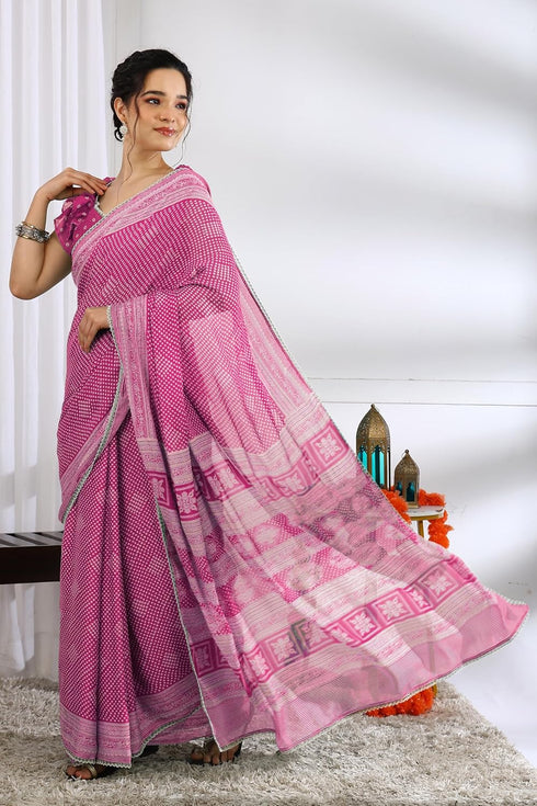 Vasthrlay Fashion Chiffon Paisley Printed Ethnic Wear