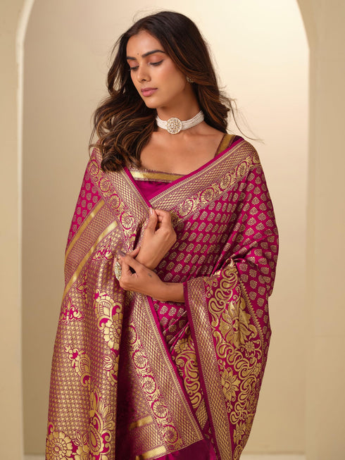 Vasthrlay Banarasi Woven Saree