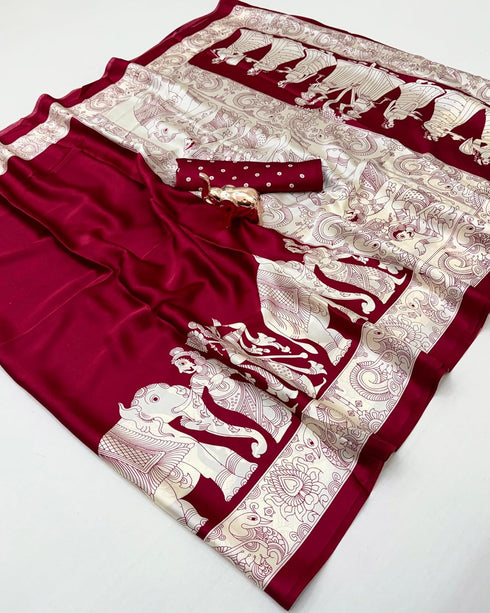 Vasthrlay Kalamkari Beautiful Elephant
