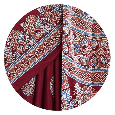 Vasthrlay Fashion Stripes Printed Ethnic Wear