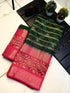 Vasthrlay Kalamkari Bandhani Contrast
