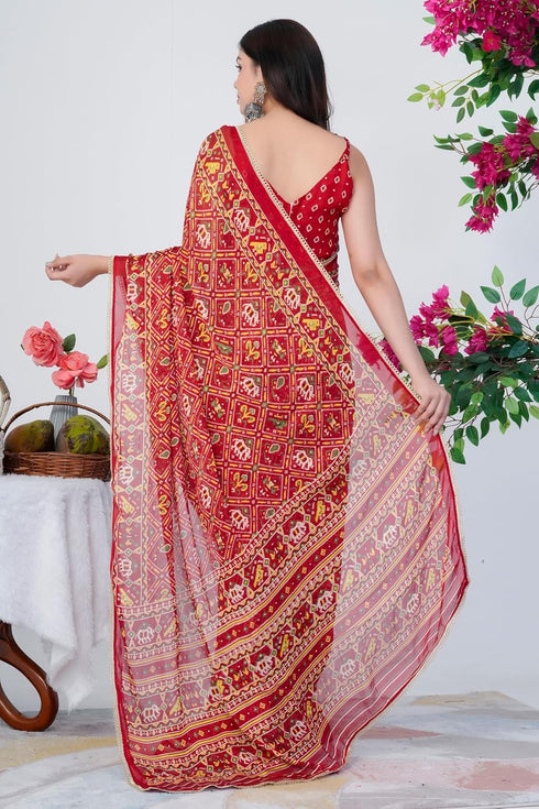 Vasthrlay Fashion Chiffon Printed Ethnic Wear