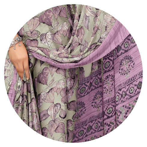 Vasthrlay Fashion Georgette Kalmkari Mehandi Ethnic Wear