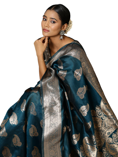 Vasthrlay Banarasi Floral Saree