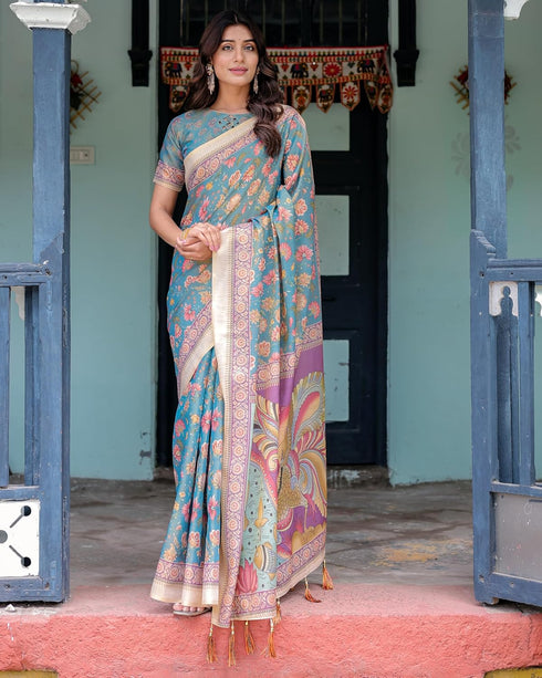 Vasthrlay Handloom Printed Saree