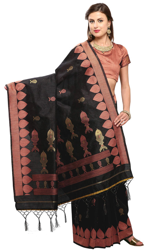 Vasthrlay Black Saree