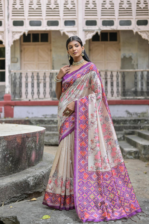 Vasthrlay Traditional Ghicha Madhubani