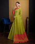Vasthrlay Women's Cotton Length Unstitched Saree