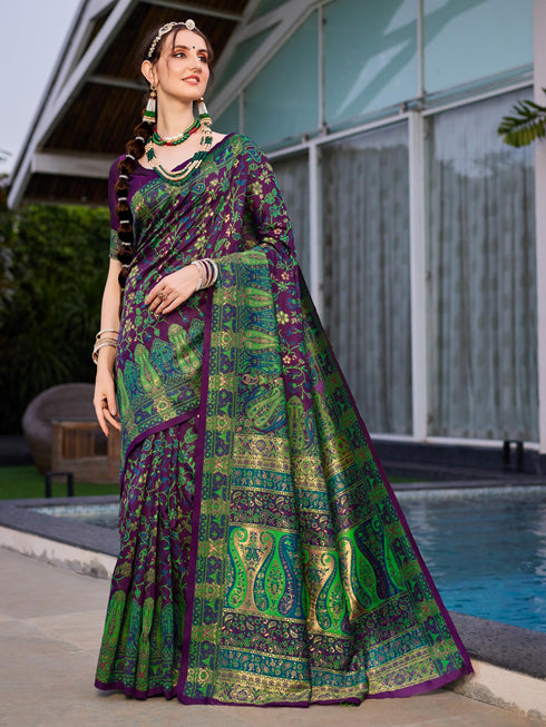 Vasthrlay Brown Saree