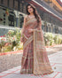 Vasthrlay Turquoise Embroidery Traditional Saree