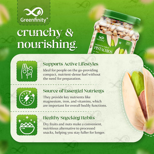 GreenFinity Fresh Whole Roasted Salted Pistachios