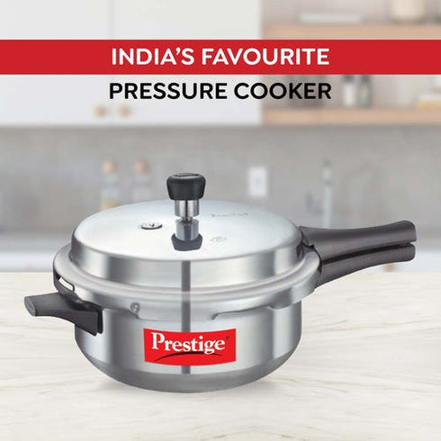 Prestige Popular Virgin Aluminium Junior Deep Pan Pressure Cooker 4 L Silver