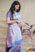 Vasthrlay Silver Banarasi Saree