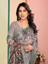 Vasthrlay Digital Printed Unstitched Brown Free Ethnic Wear