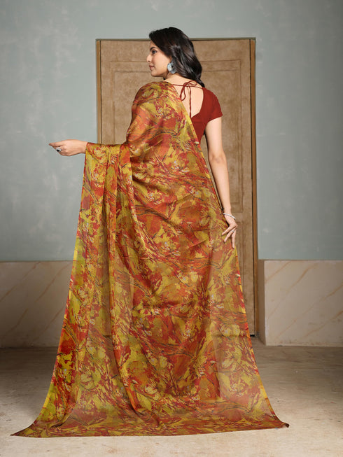 Vasthrlay Chiffon Floral Saree