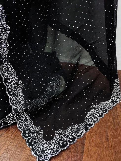 Vasthrlay Georgette Lefpecock Embellishments Occasions