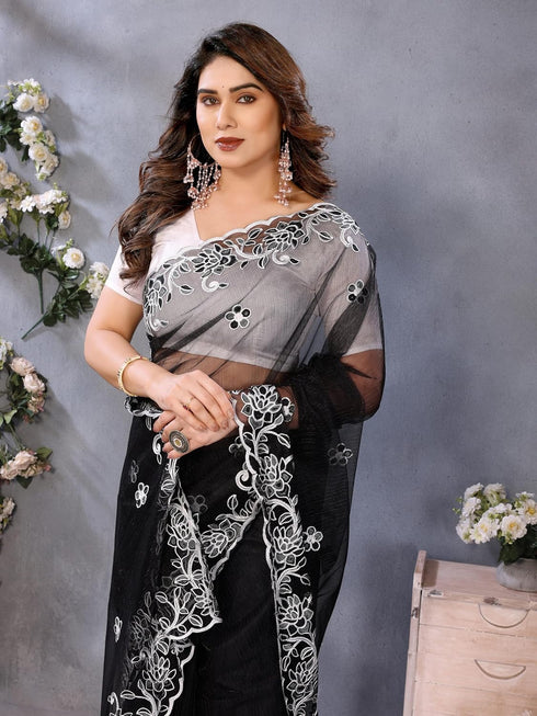 VasthrlayEmbroidered Unstitched Pari Rani Free Ethnic Wear