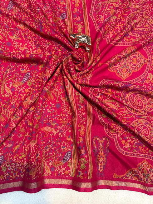 Vasthrlay Tussar Print Saree