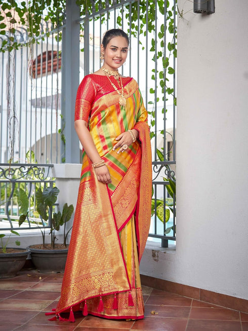 Vasthrlay Rangkat Pattern Banarasi Unstitch