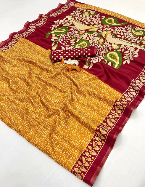 Vasthrlay Kalamkari Beautiful Navy Blue