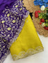 Vasthrlay Pink Georgette Embroidery Saree