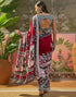 Vasthrlay Womens Printed Unstitched Maroon Saree