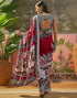 Vasthrlay Womens Printed Maroon | Multi Saree With Unstitched Blouse Piece