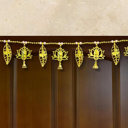Golden Lotus torans for Entrance Door