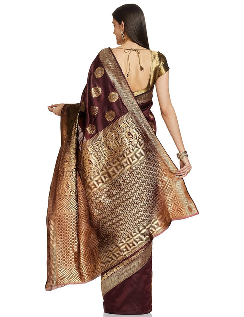 Vasthrlay Royal Blue San Pari Saree