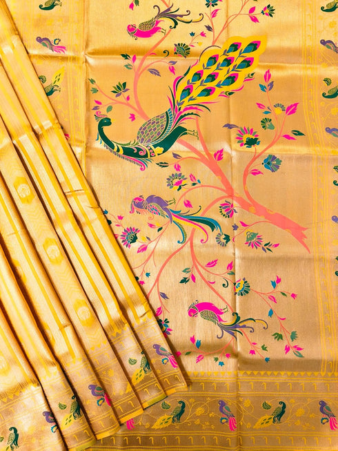 Vasthrlay Kanjivaram Paithani Weaving