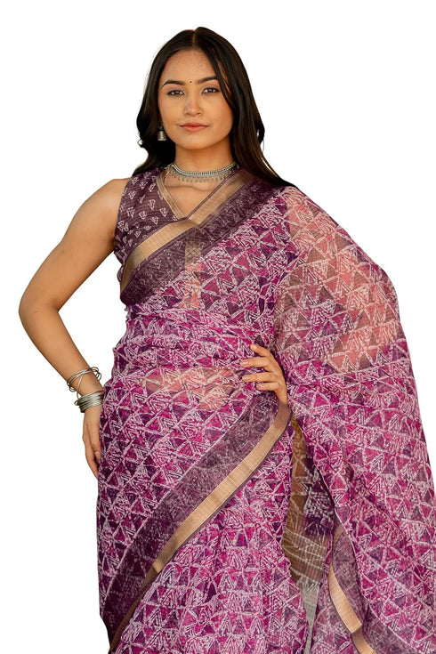 Vasthrlay Fashion Polyester Printed Dusty Ethnic Wear