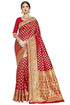 Vasthrlay Woven Pure Soft Kanjivaram Silk Saree Banarasi Style With Blouse Piece for Wedding