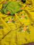 Vasthrlay Vichitra Embroidery Brown Black