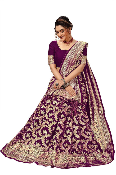 Vasthrlay Tassel Banarasi Blouse Ethnic Wear