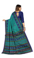 Vasthrlay Cotton Printed Green Saree