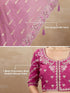 Vasthrlay Jacquard Embroidery Unstitched Purple Ethnic Wear