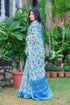 Vasthrlay Sky Blue Unstitched Saree